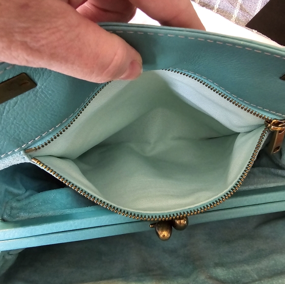 Marc Jacobs Vintage Tiffany Blue Leather Satchel and Dustbag Set - Picture 12 of 16